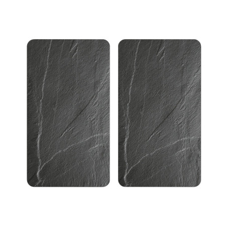 Lot de 2 plaques de protection en ardoise - Gris - L 50 x l 28,5 cm
