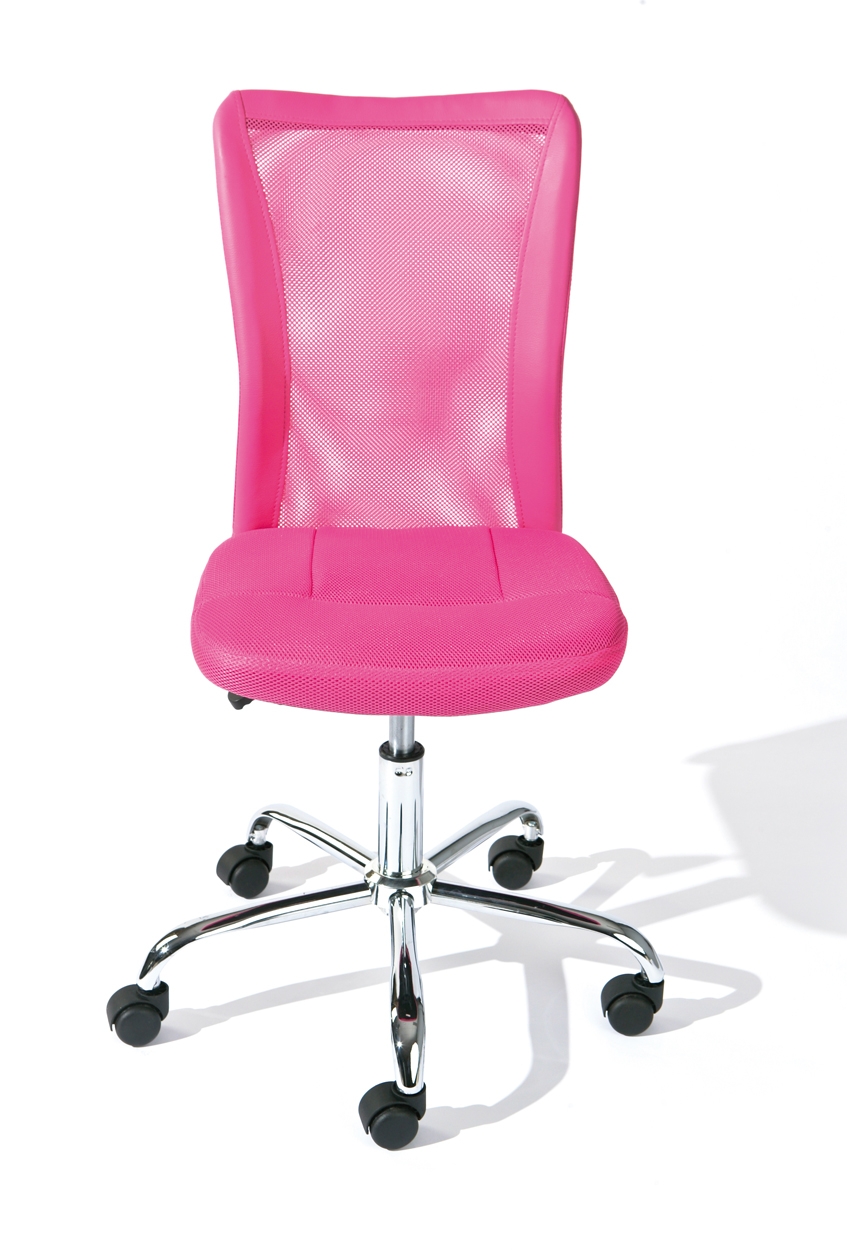 Chaise de bureau enfant / Chaise enfant KID TEDDY en peluche synthétique  rose hjh OFFICE - Cdiscount Maison