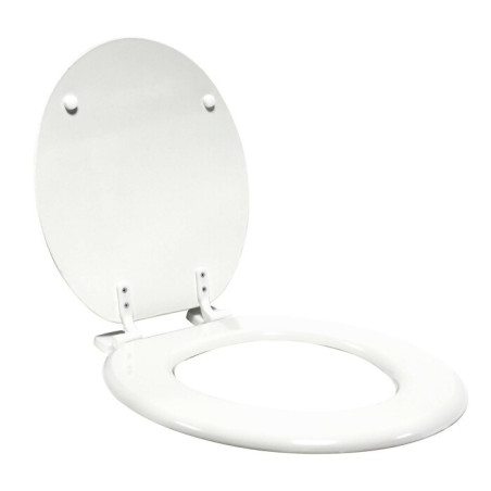 Abattant WC 37 x 47 cm Orbella Blanc - MDF Imprimé