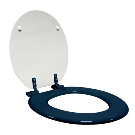 Abattant WC 37 x 47 cm Color Pop Bleu - MDF Imprimé