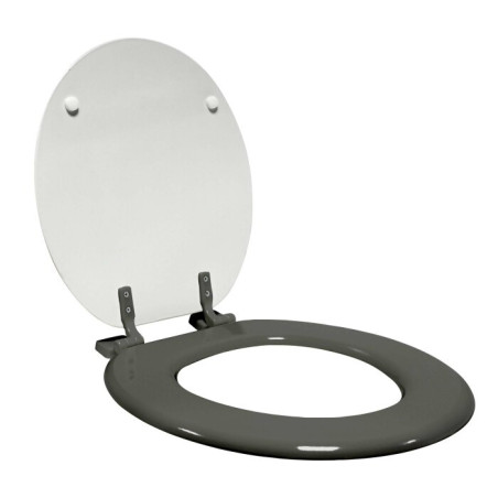 Abattant WC 37 x 47 cm Color Pop Gris - MDF Imprimé