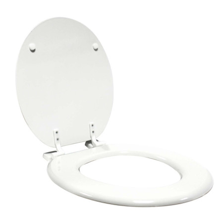 Abattant WC 37 x 47 cm Vitamine Blanc - MDF