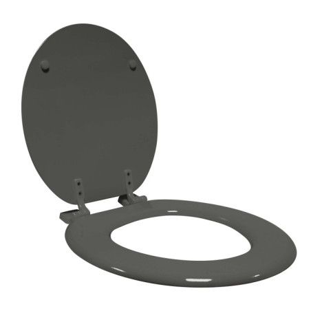 Abattant WC 37 x 47 cm Vitamine Anthracite - MDF