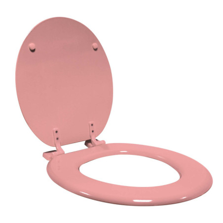 Abattant WC 37 x 47 cm Vitamine Rose Poudre - MDF