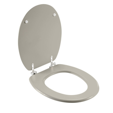 Abattant WC 37 x 46 cm Matteis Taupe - MDF Uni Mat