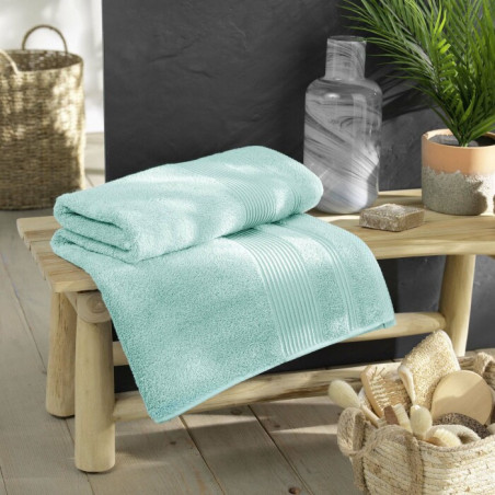 Drap de Bain 90 x 150 cm Tendresse Celadon - Eponge Unie