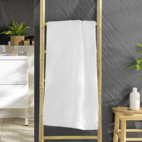 Drap de Douche 70 x 130 cm Tendresse Blanc - Eponge Unie