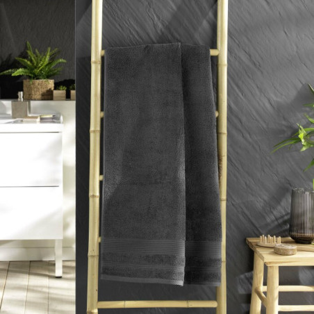 Drap de Douche 70 x 130 cm Tendresse Anthracite - Eponge Unie