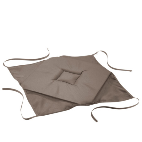 Lot de 4 galettes 4 Rabats 40 x 40 x 3 cm Essentiel Taupe - Polyester