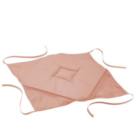 Lot de 4 galettes 4 Rabats 40 x 40 x 3 cm Essentiel Rose Poudre - Polyester