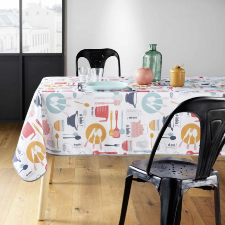 Nappe Rectangle 140 x 240 cm Kitchen Multico - PVC Imprime