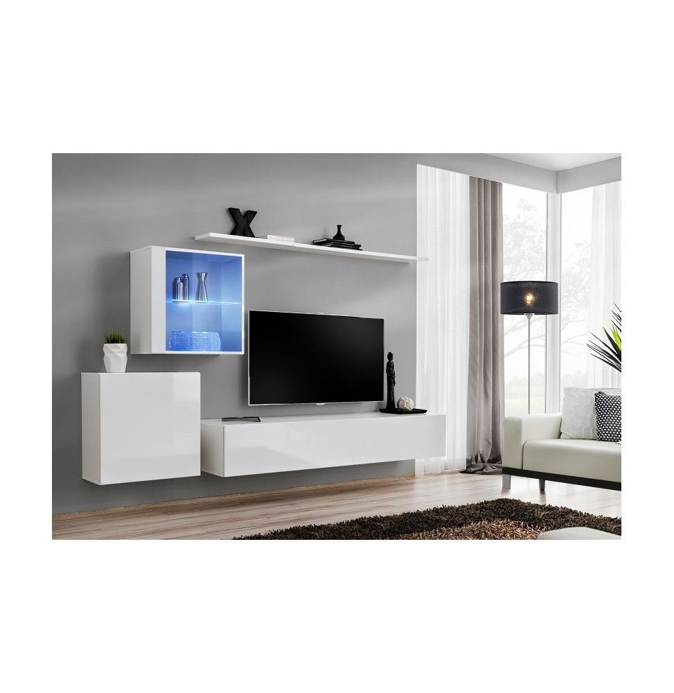 Ensemble meuble  TV  mural  Switch XV 250 cm x 150 cm x 