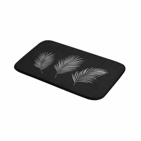 Tapis de Bain 45 x 75 cm Orbella Noir/Argent - Microfibre Imprimée