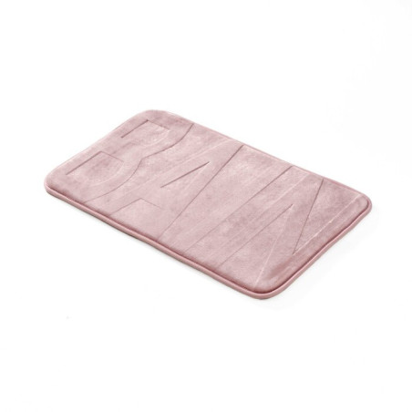 Tapis de Bain 45 x 75 cm Bain Rose Poudre - Microfibre Relief