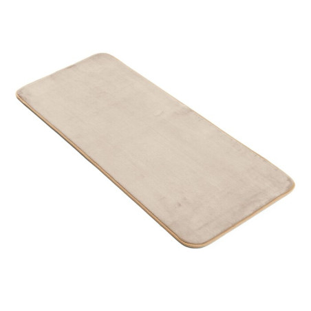 Tapis de Bain 50 x 120 cm Vitamine Taupe - Microfibre