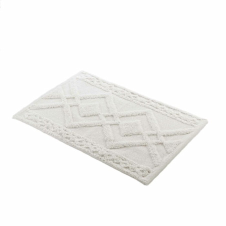 Tapis de Bain 50 x 80 cm Gladis - Coton Jacquard Tufté