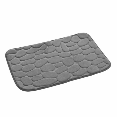 Tapis de Bain 50 x 80 cm Ricochet Anthracite - Microfibre Unie Relief