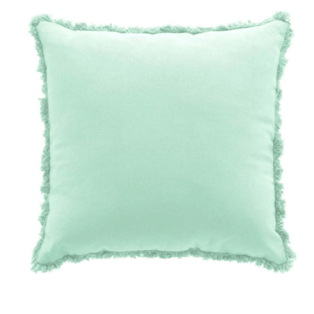 Coussin Déhoussable 45 x 45 cm Eve Sauge - Coton Uni