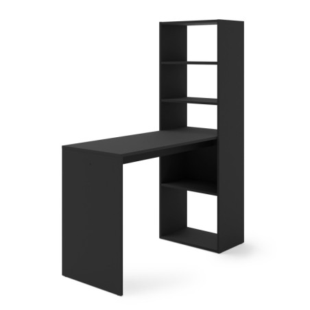 Bureau avec étagère "Harmony" - Noir - H 150 cm