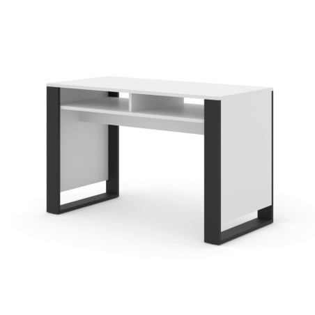 Bureau "Mondi" - Blanc/Noir - L 120 x H 55 cm