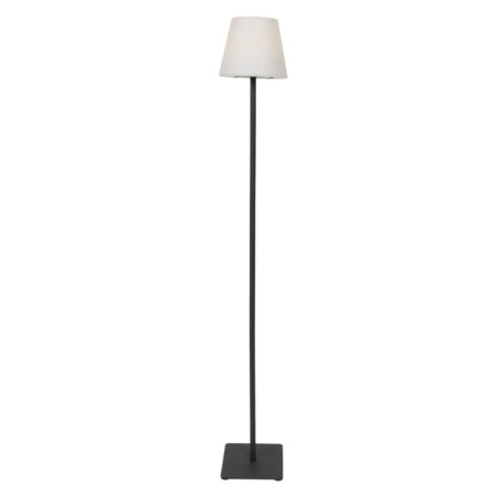 Lampadaire solaire extérieur à couleur changeante - Blanc/Noir - H 120 cm