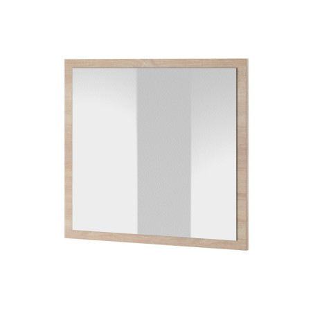 Miroir "Iris" avec cadre en bois - Beige - L 80 x H 70 cm