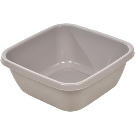 Bassine carré en plastique - Taupe - 6L