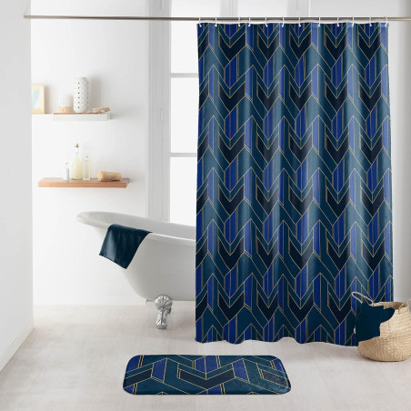 Rideau de Douche avec Crochets 180 x 200 cm Achille - Polyester Imprimé