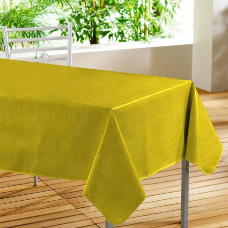 Nappe Rectangle 140 x 240 cm Declino Jaune - PVC Imprimé