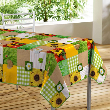 Nappe Rectangle 140 x 240 cm Patchfleur - PVC Photoprint