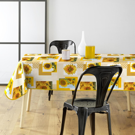 Nappe Rectangle 140 x 240 cm Sunflower - PVC Photoprint