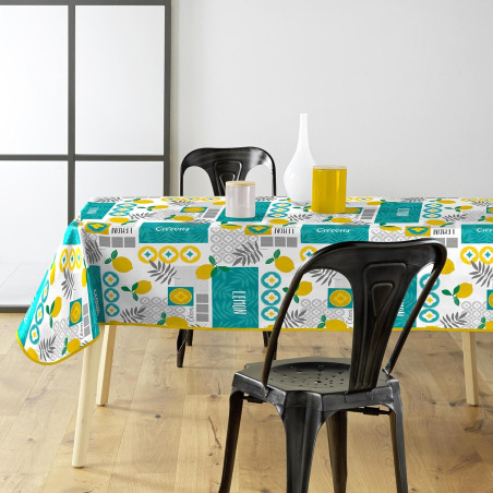 Nappe Rectangle 140 x 240 cm Citronnade - PVC Imprimé