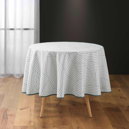 Nappe Ronde Diamètre 180 cm Linea - Polyester Imprimé