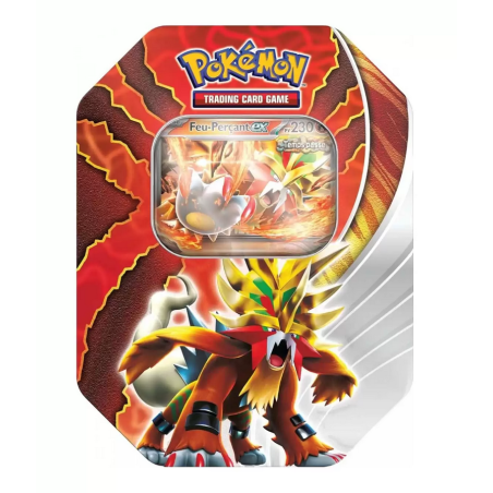 Pokébox Destinée Paradoxe du JCC Pokémon - Feu-Perçant-ex + 4 boosters + 1 carte à code