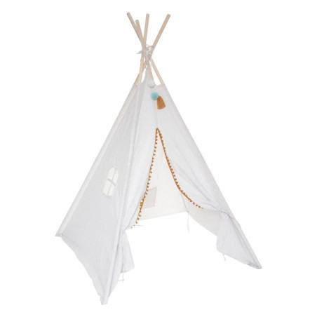 Tipi pour enfant "Wapi" - Blanc - L 120 x P 120 x H 160 cm