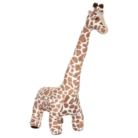 Grande peluche girafe - Marron - Taille XL - H 100 cm