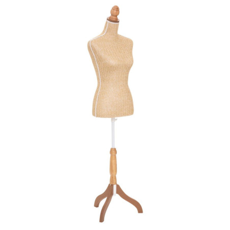 Mannequin sur pied en bois "Carmen" - Beige - H 160 cm