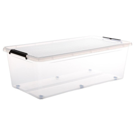 Boîte de rangement en plastique "Clip N'box" - Transparent - 55 l