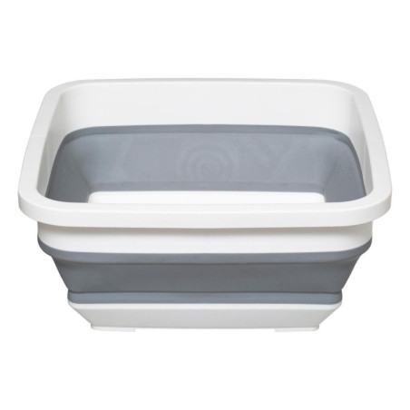 Bassine carrée rétractable - Blanc/Gris - 8 L