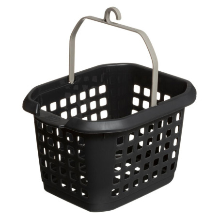 Panier pour pinces à linge "Hugger" - Noir - L 17 x l 22,5 x H 13,5 cm