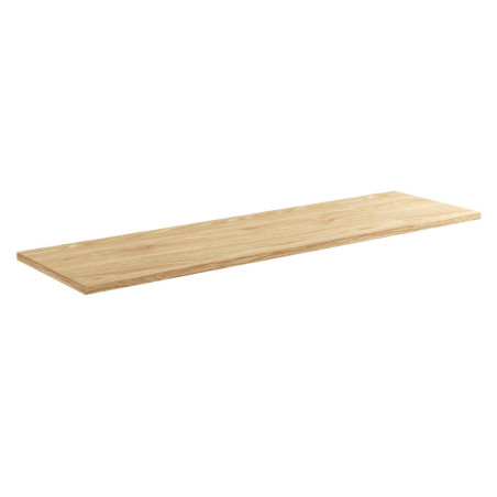 Plateau meuble sous vasque en bois - L 160 cm x l 46 cm - Wavy