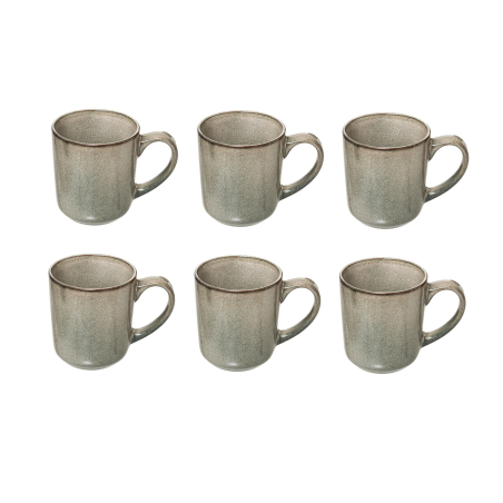 Lot de 6 mugs "Terre Inconnue" - Vert - 42 cl