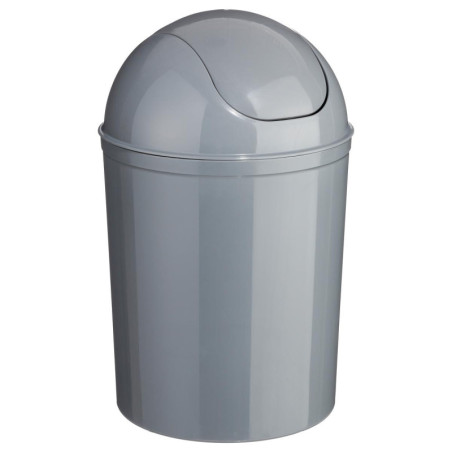 Poubelle en plastique - Gris - 7L