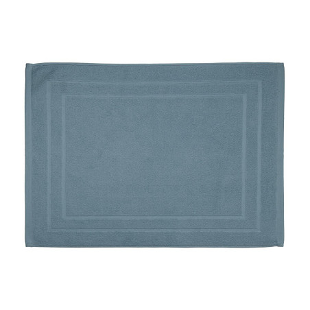 Tapis de bain en coton - Bleu orage - 50 x 70 cm