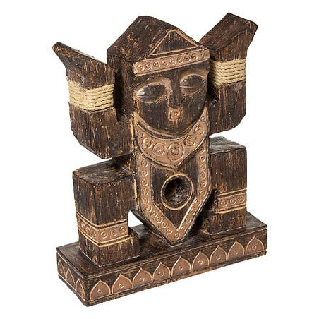 Totem "Tom" en résiné - Coloris aléatoire - H 24,5 cm