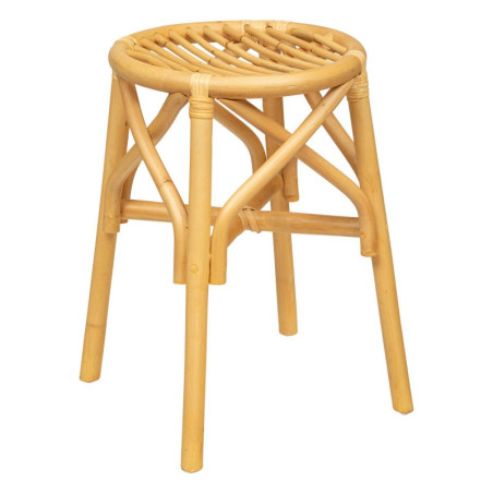 Tabouret en rotin "Aoni" - Beige - 31 x 31 x 45 cm