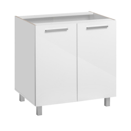 Meuble bas de cuisine "Salma" - Blanc - L 80 x H 81 cm