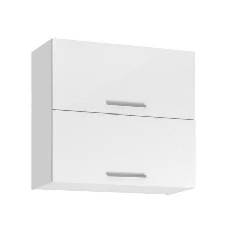 Meuble haut double de cuisine "Salma" - Blanc - L 80 x H 72 cm