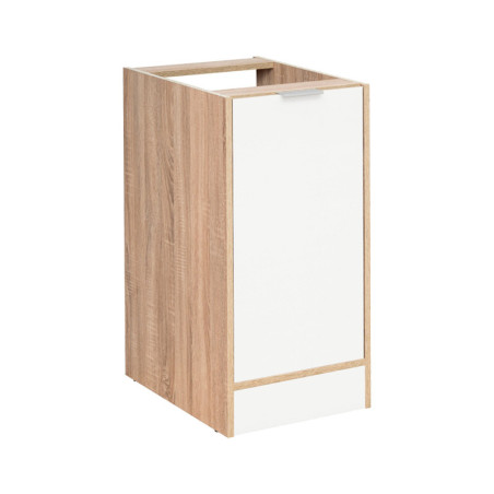 Meuble bas de cuisine "Vanessa" - Beige/Blanc - L 40 x H 81 cm