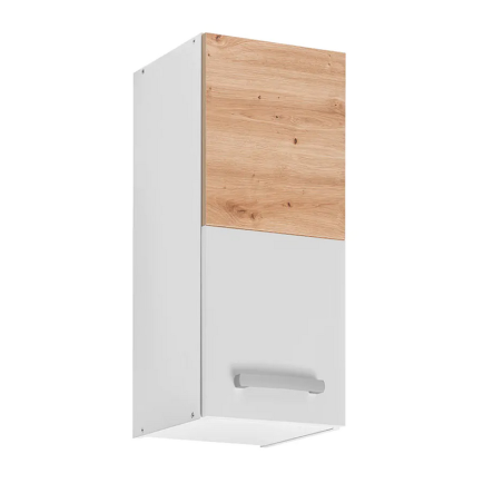 Placard haut de cuisine "Ava" - Blanc/Beige - L 30 x 72 x 30 cm